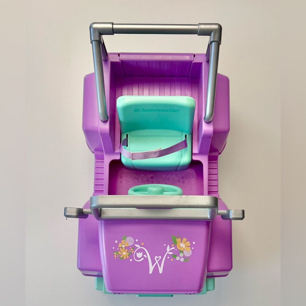 American Girl Purple and Teal Storage Cart